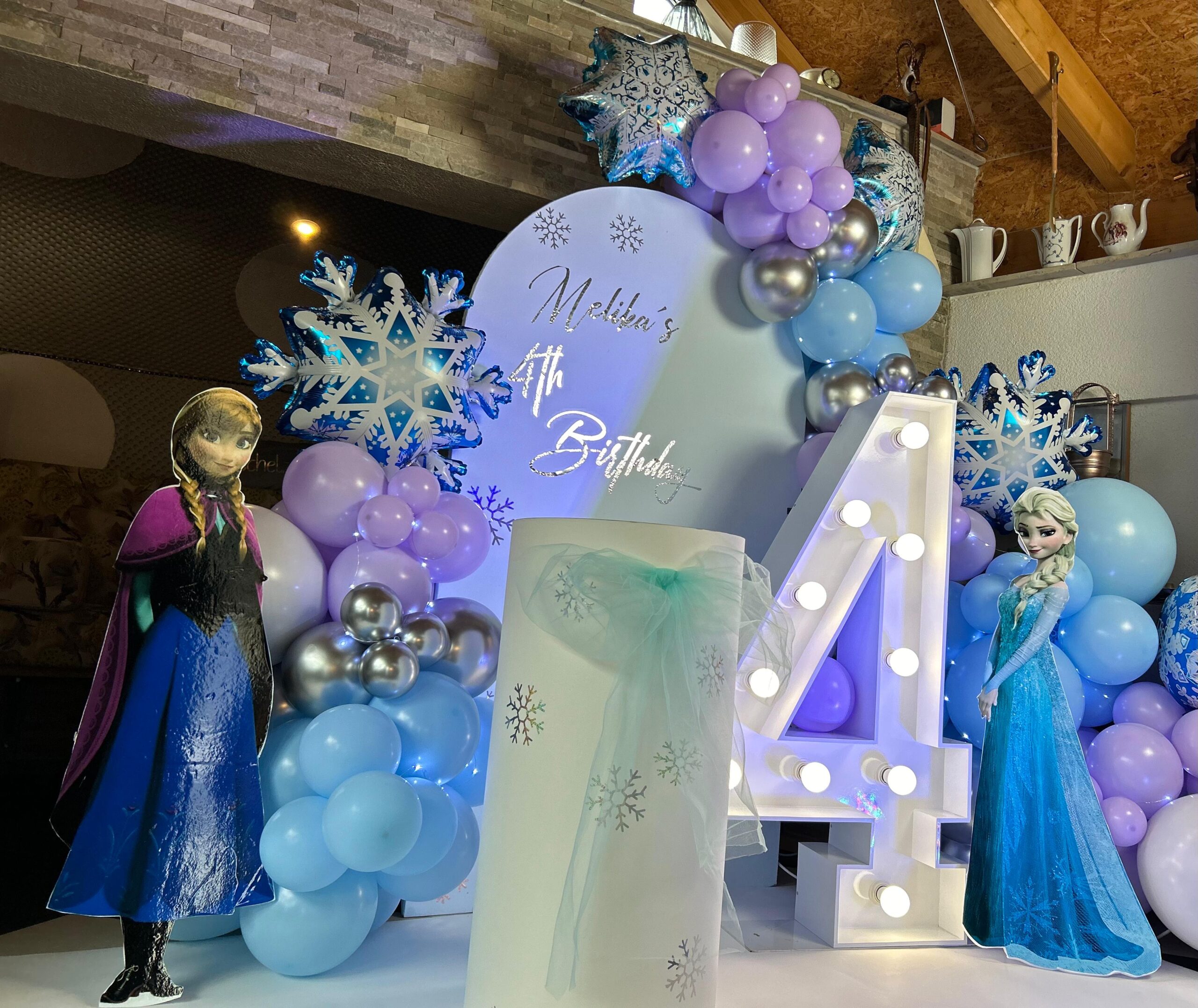 Tolle Frozen Dekoration Zum Geburtstag Von Melika